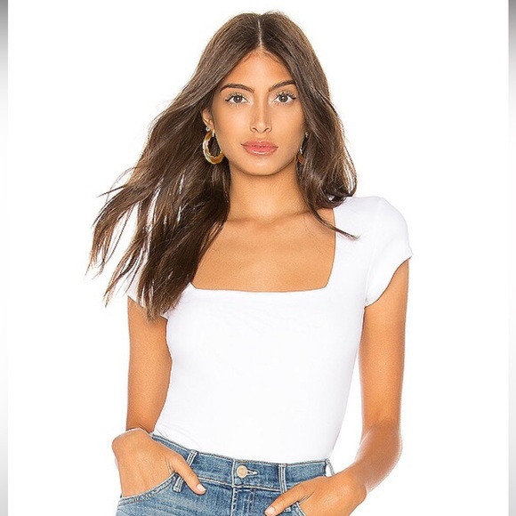 Free People Tops - Free People Square Eyes Bodysuit